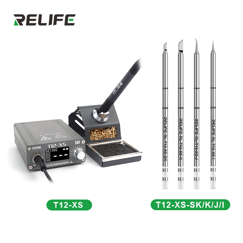 Digital Soldering Station T12 - GVM T12-XS Màn Hình Hiển Thị