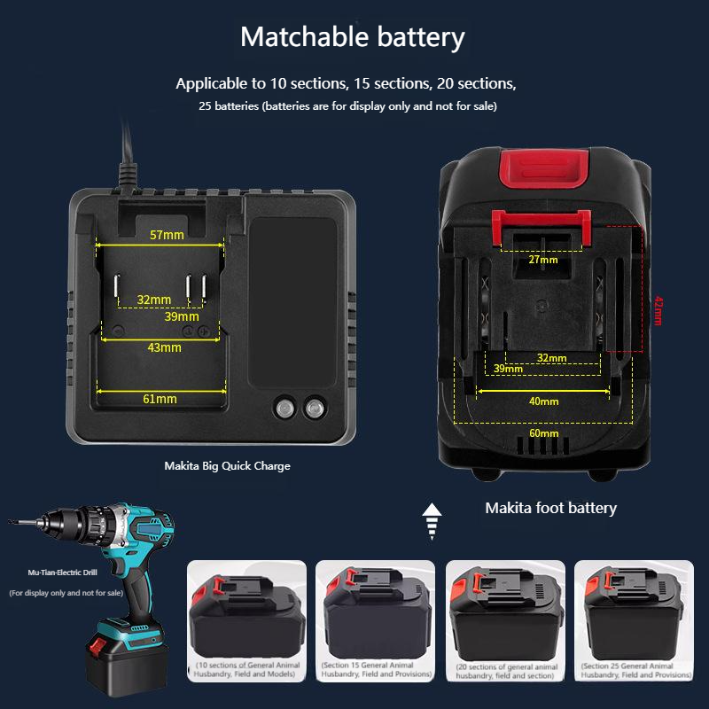 EU US 18V 21V Charger For Maki - đánh giá và giá Brushless Cordless Electric Drill 18V