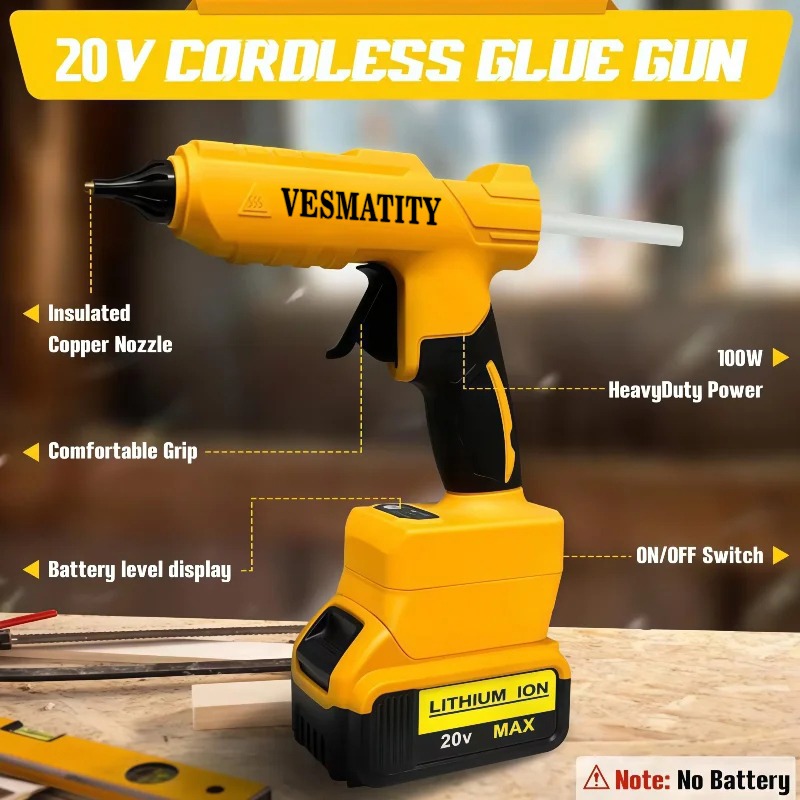 Original Cordless Electric Han - đánh giá và giá Hot Melt Glue Gun Cordless