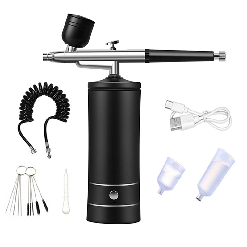 ABMO Air Brush Nail Oxygen Inj - đánh giá và giá Airbrush Kit With Mini Compressor