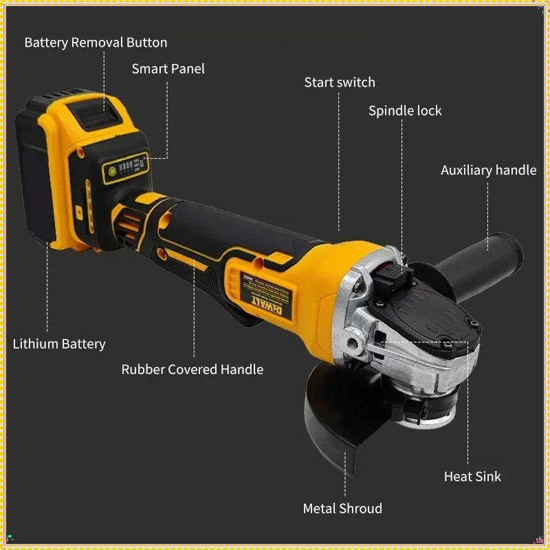 Dewalt DCG406 125MM Brushless  - đánh giá và giá Brushless Angle Grinder Battery Powered