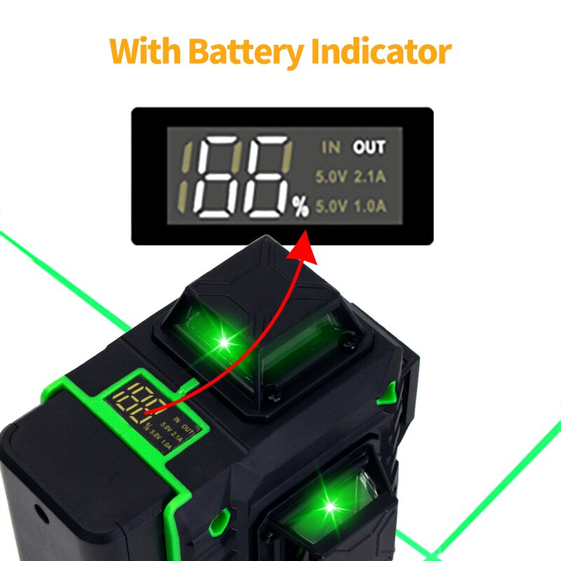 Feidside 16/12 Dòng 4D/3D Lase - đánh giá và giá Laser Level 16 Lines 4D Green