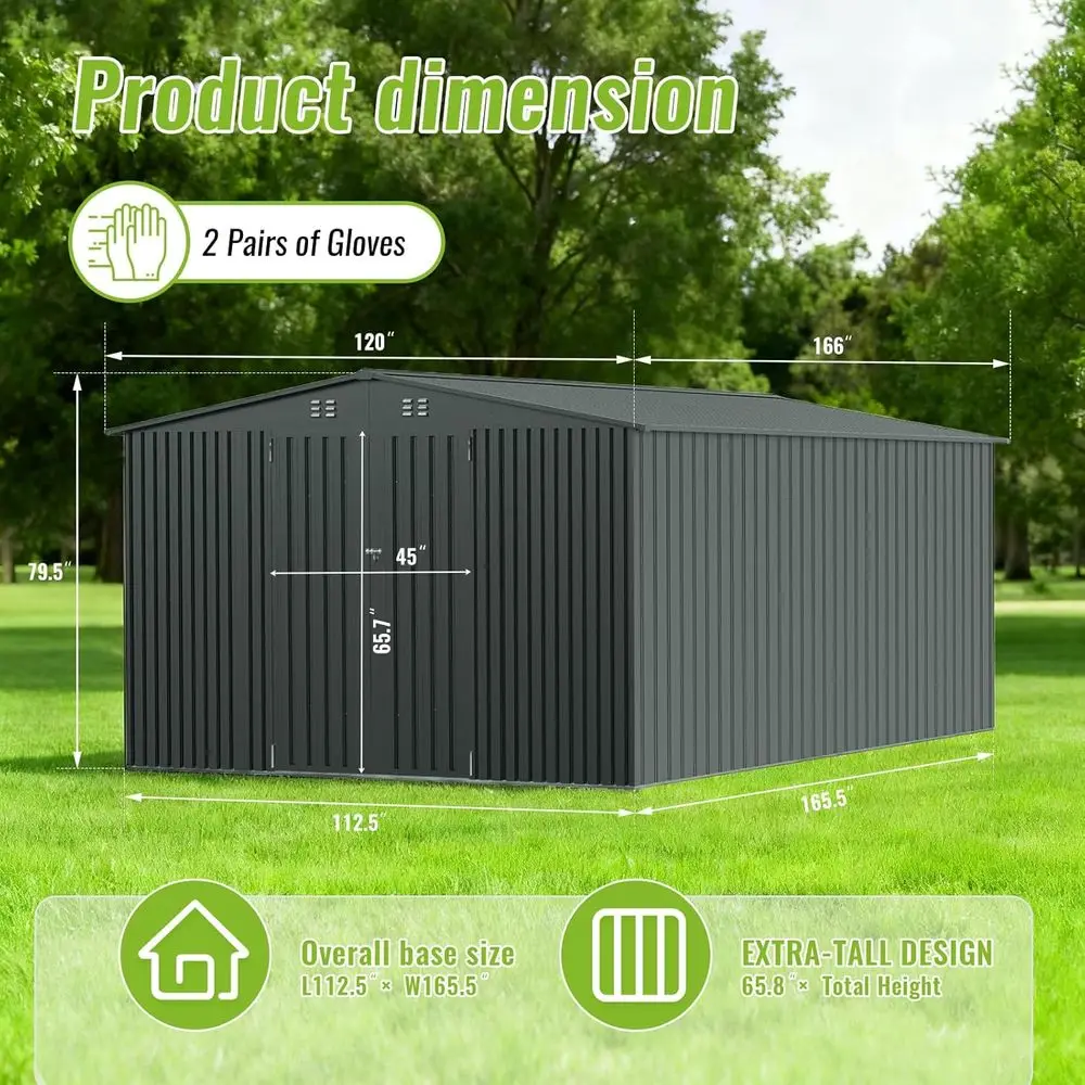Durable Metal Outdoor Storage  - đánh giá và giá Garden Tools