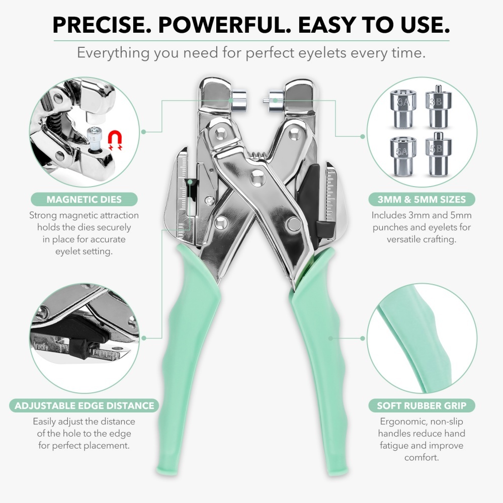 Grommet Tool Kit Handheld Hole - đánh giá và giá Hand Tools