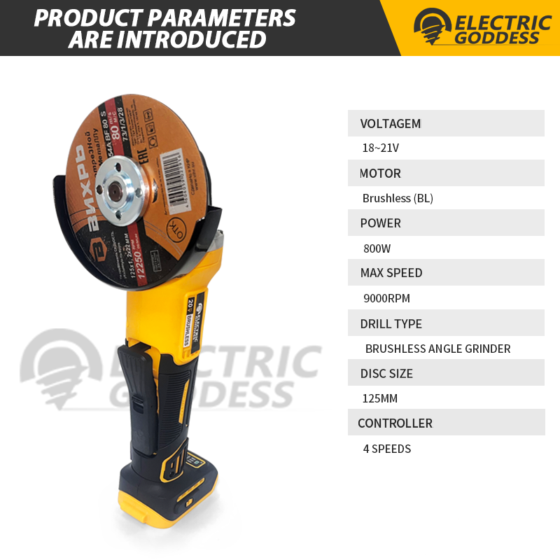 125mm Brushless Angle Grinder  - đánh giá và giá Brushless Angle Grinder Battery Powered