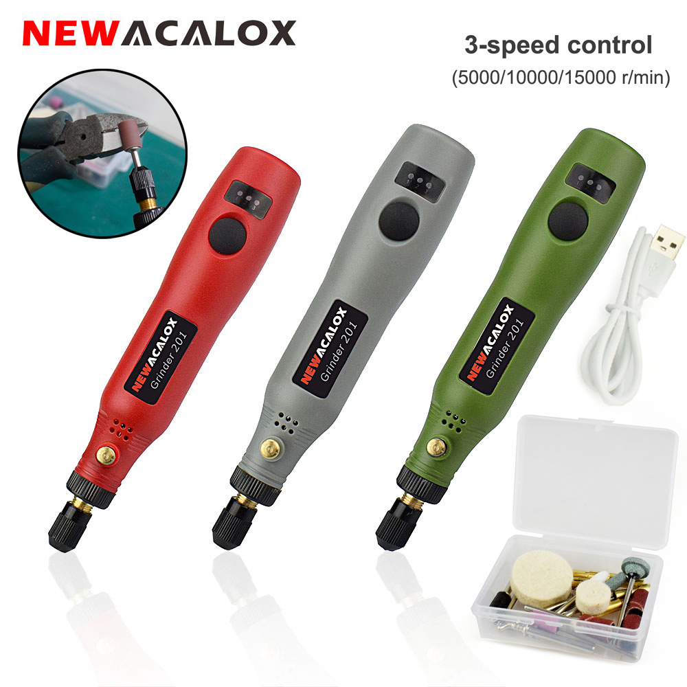 NEWACALOX USB Sạc 10W Máy Mini - đánh giá và giá Cordless Rotary Tool Kit Accessories