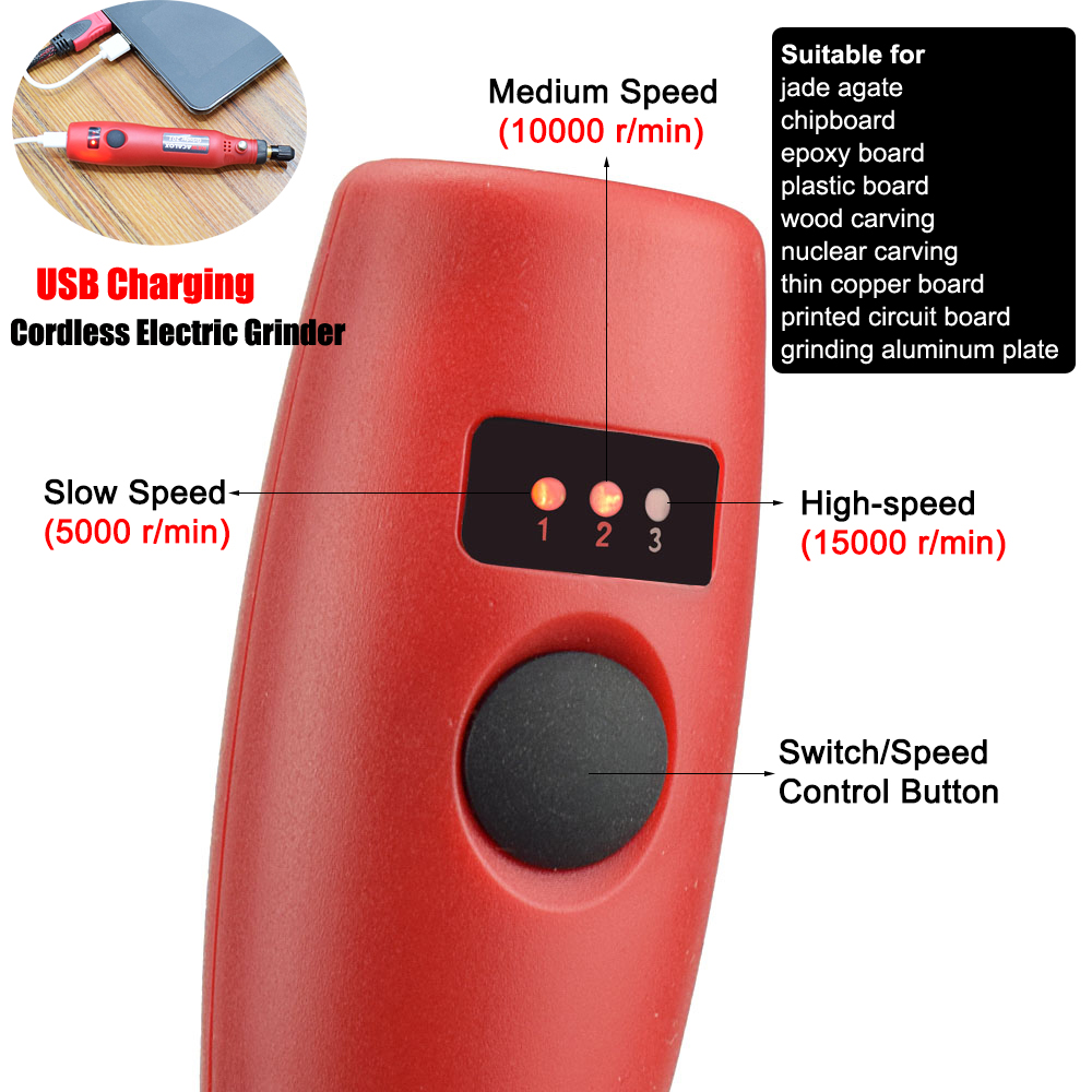 NEWACALOX USB Sạc 10W Máy Mini - đánh giá và giá Cordless Rotary Tool Kit Accessories