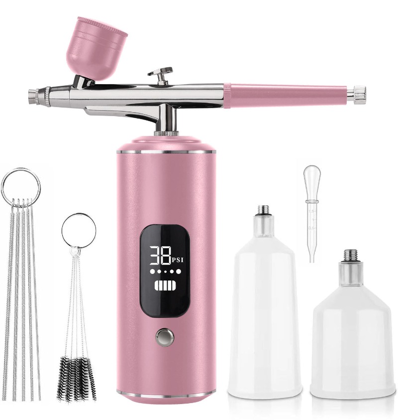 Air compressor kit, electric s - đánh giá và giá Airbrush Kit With Mini Compressor