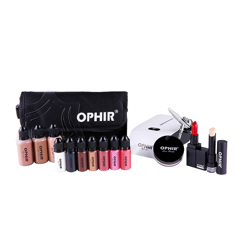 OPHIR Pro Trang Điểm Đặt 0.3 m - đánh giá và giá Airbrush Kit With Mini Compressor