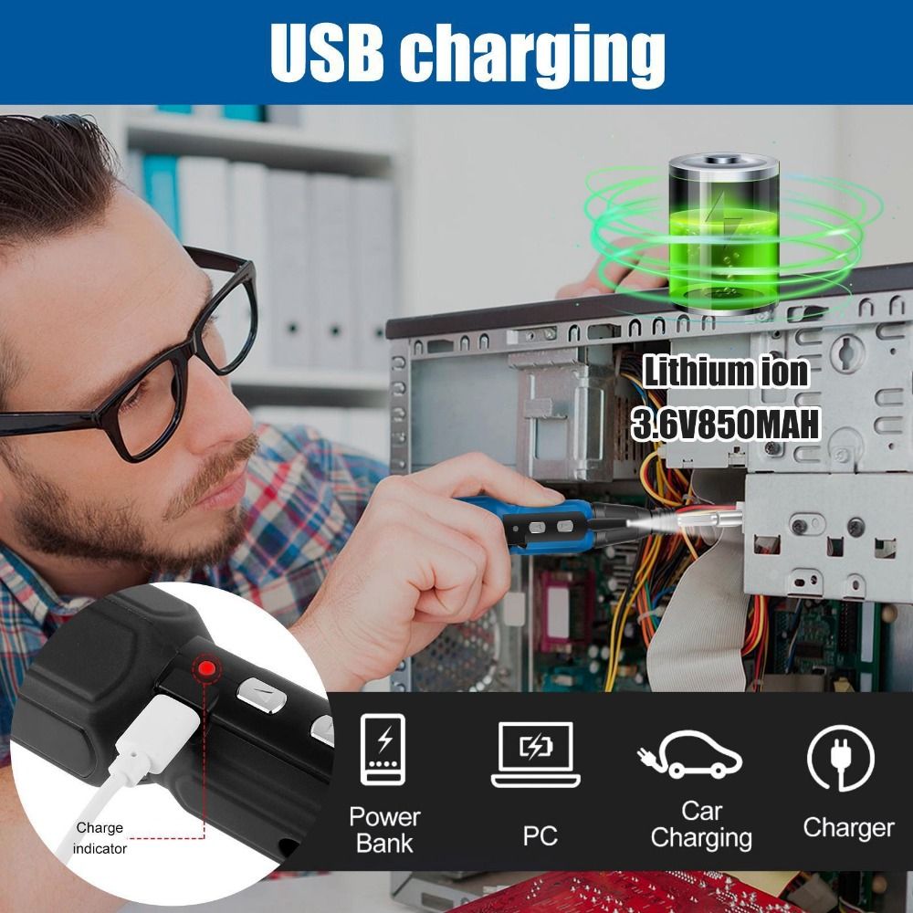 3.6V Electric Screwdriver with - đánh giá và giá Electric Screwdriver Rechargeable Usb