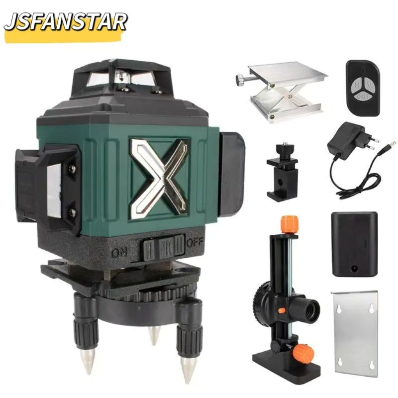 ATV4in1 Battery Powerd Adjusta - đánh giá và giá Laser Level 16 Lines 4D Green