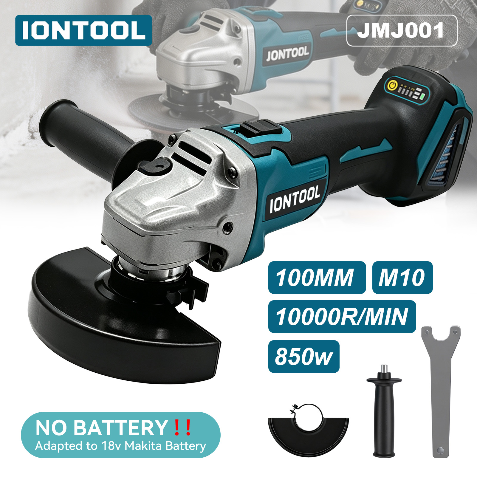 IONTOOL 850W 100mm Cordless An - đánh giá và giá Brushless Angle Grinder Battery Powered