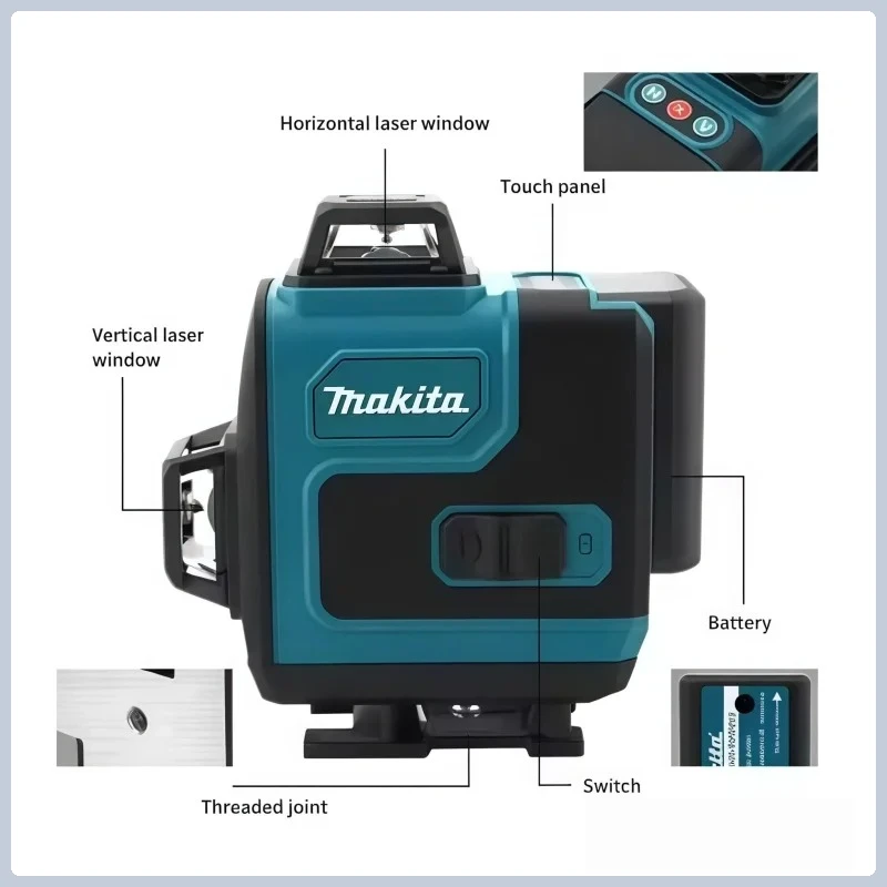 4.0Ah Max Makita 40V Battery M - đánh giá và giá Laser Level 16 Lines 4D Green