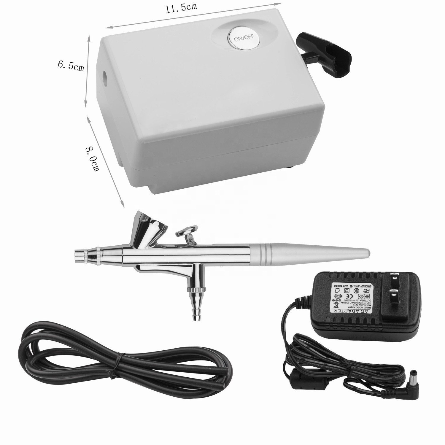 BT-16 Professional Single Acti - đánh giá và giá Airbrush Kit With Mini Compressor