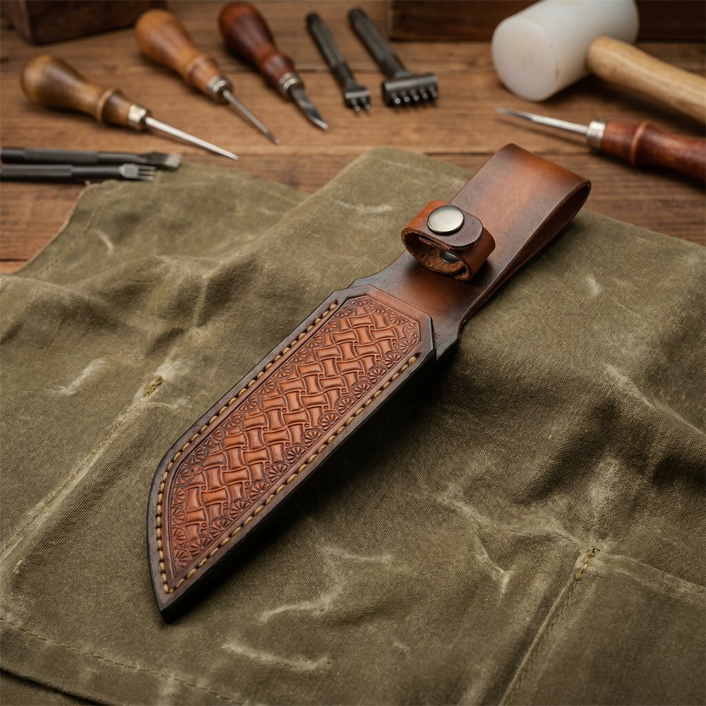 Brown Hand-embossed Leather Fi - đánh giá và giá Hand Tools