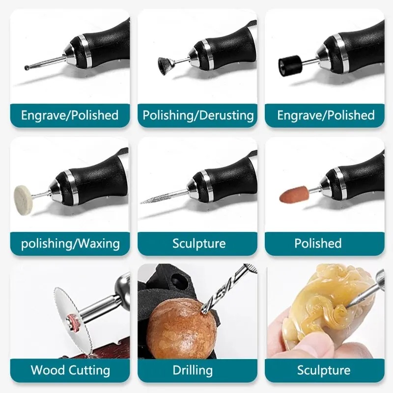 Electric Engraving Pen USB Cor - đánh giá và giá Cordless Rotary Tool Kit Accessories
