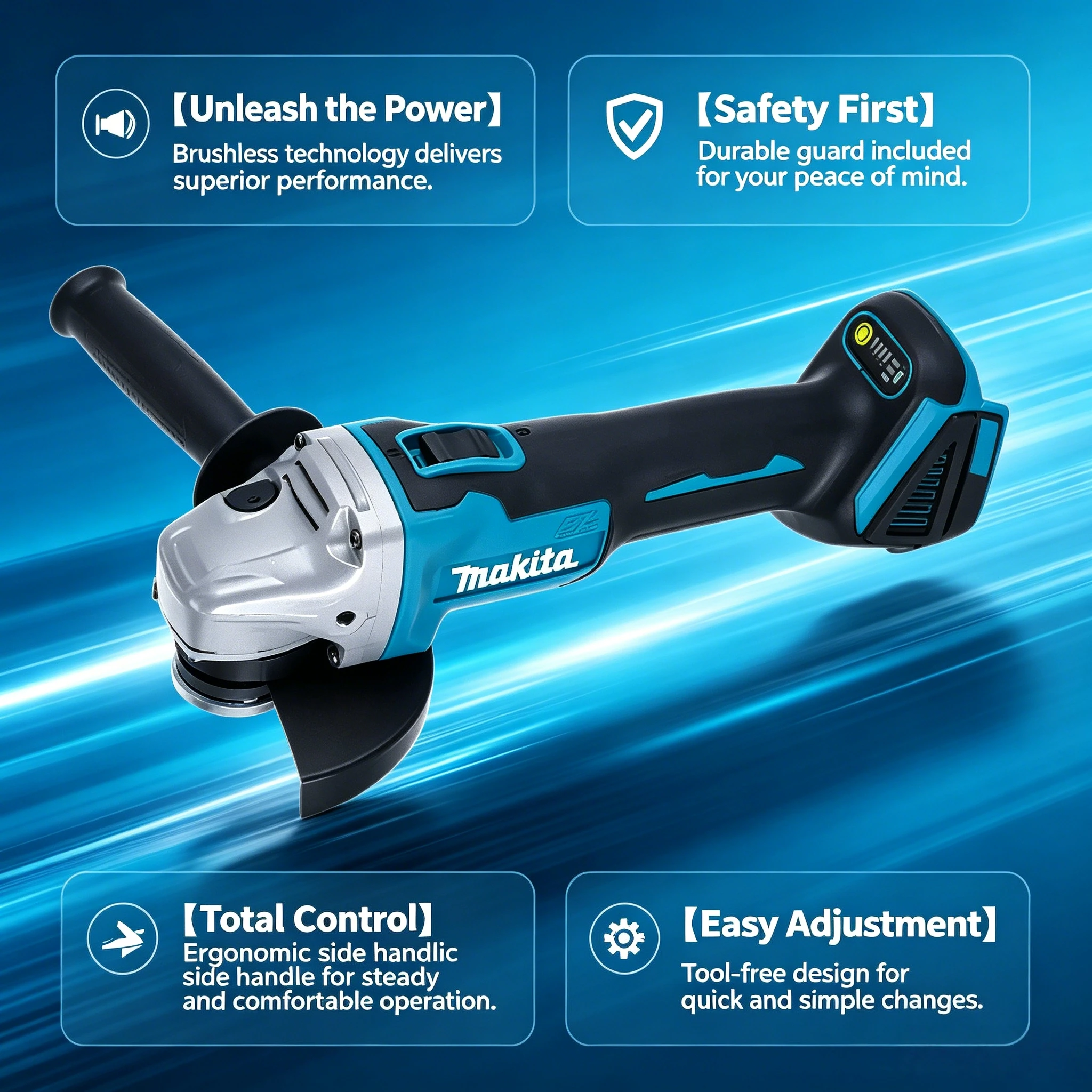 Makita DGA504 Brushless Angle  - đánh giá và giá Brushless Angle Grinder Battery Powered