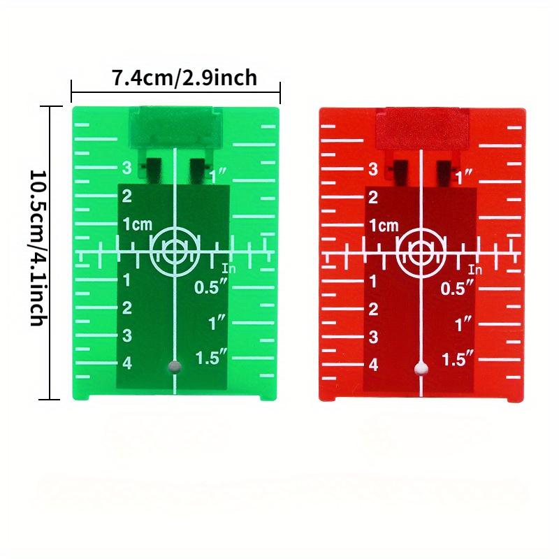 1PCS Inch Cm Laser Target Card - đánh giá và giá Laser Level 16 Lines 4D Green