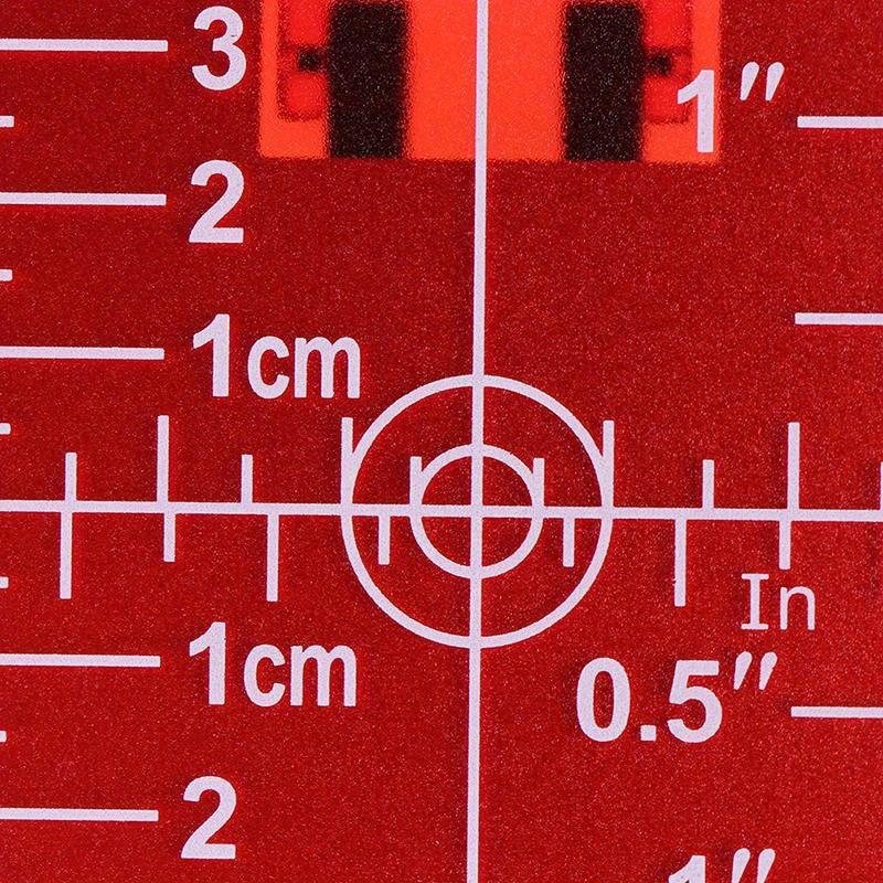 1PCS Inch Cm Laser Target Card - đánh giá và giá Laser Level 16 Lines 4D Green