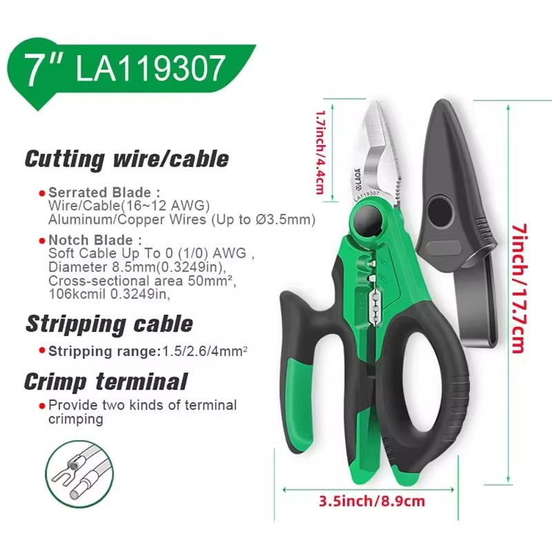 LAOA Electrician Scissors 6/7/ - đánh giá và giá Automatic Wire Stripper Cutter