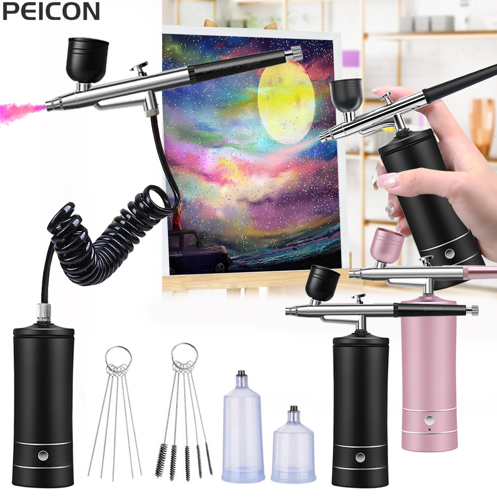 Airbrush Painting Airbrush wit - đánh giá và giá Airbrush Kit With Mini Compressor