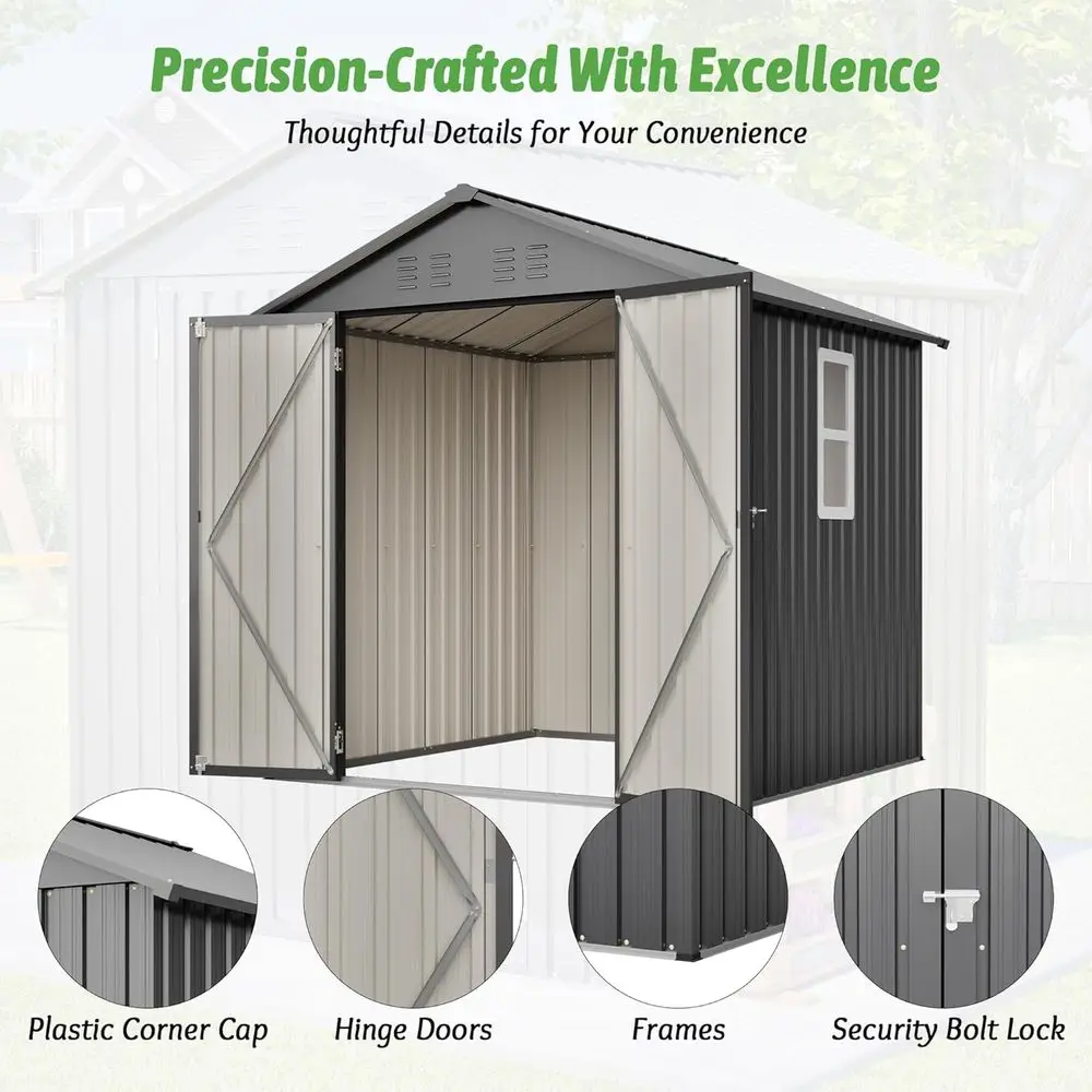 6x6 Galvanized Steel Outdoor S - đánh giá và giá Garden Tools