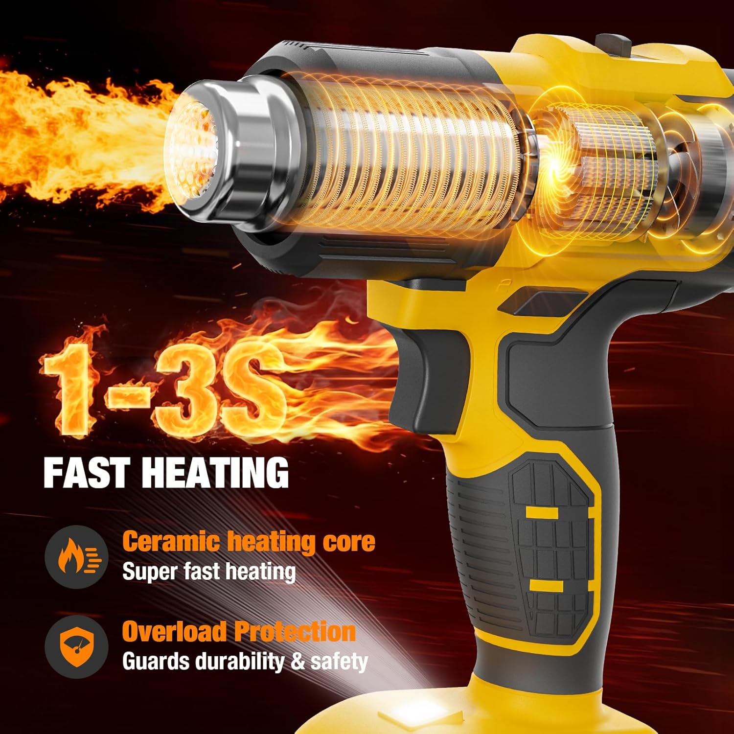 Cordless Heat Gun Compatible w - đánh giá và giá Cordless Heat Gun For Shrink Tubing