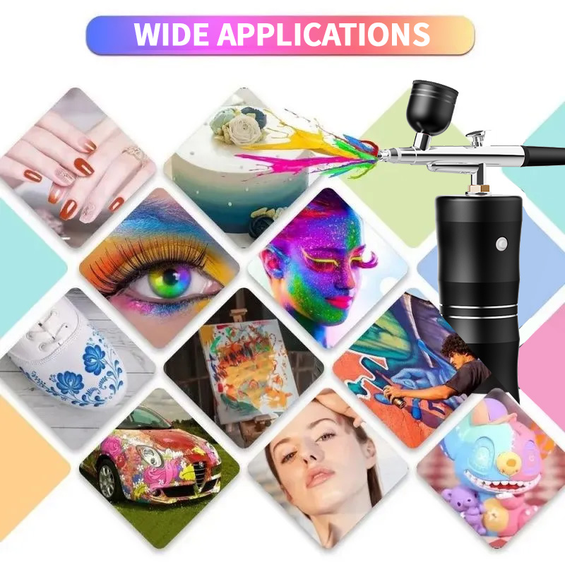 Oxygen Spray Mini Air Compress - đánh giá và giá Airbrush Kit With Mini Compressor